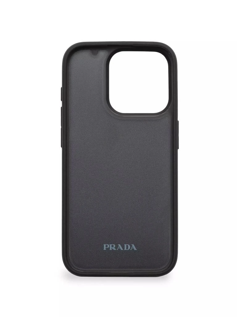 Prada Saffiano Leather Cover For iPhone 15 Pro 3