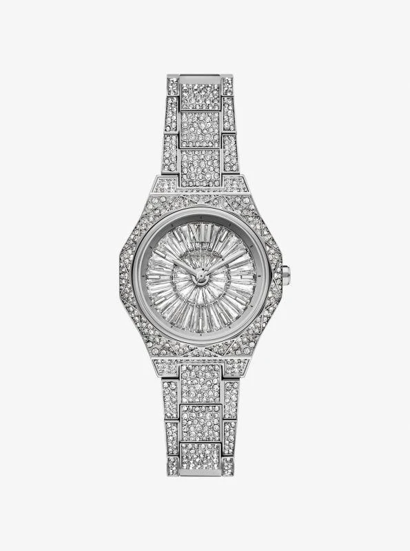 Michael Kors Mini Raquel Pavé Silver-Tone Watch