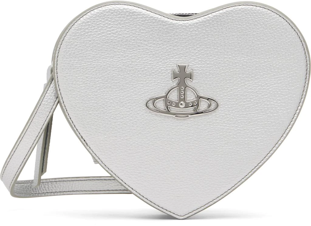 Vivienne Westwood Silver Louise Heart Crossbody Bag