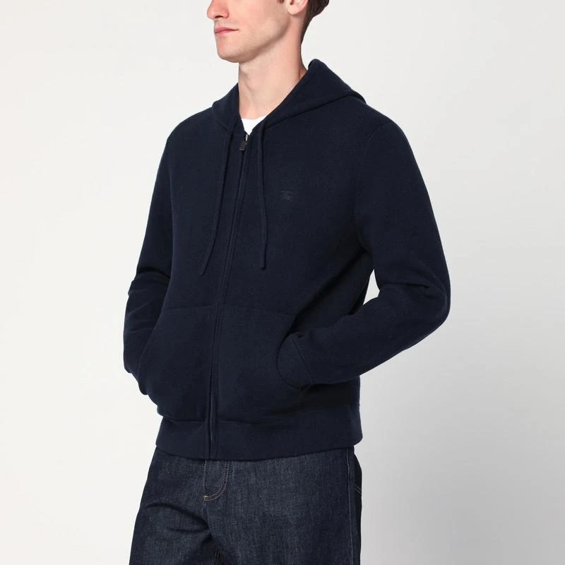 Burberry Navy blue zip-up cardigan 1