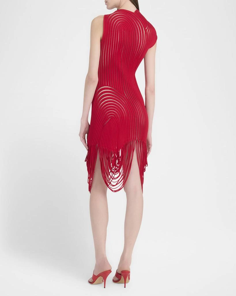 Salvatore Ferragamo Asymmetric Ornate Illusion Dress 3