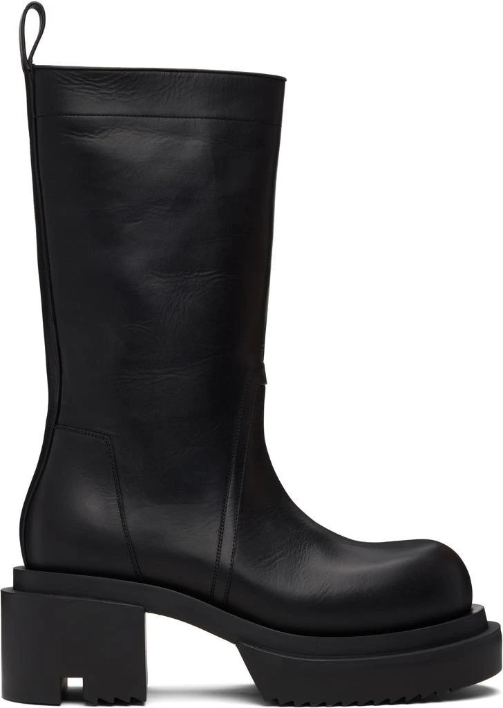 Rick Owens Black Hollywood Groppone Bogun Boots 1