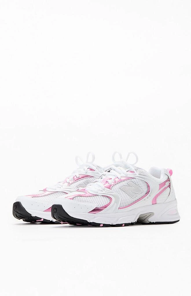 New Balance White & Pink 530 Sneakers 2
