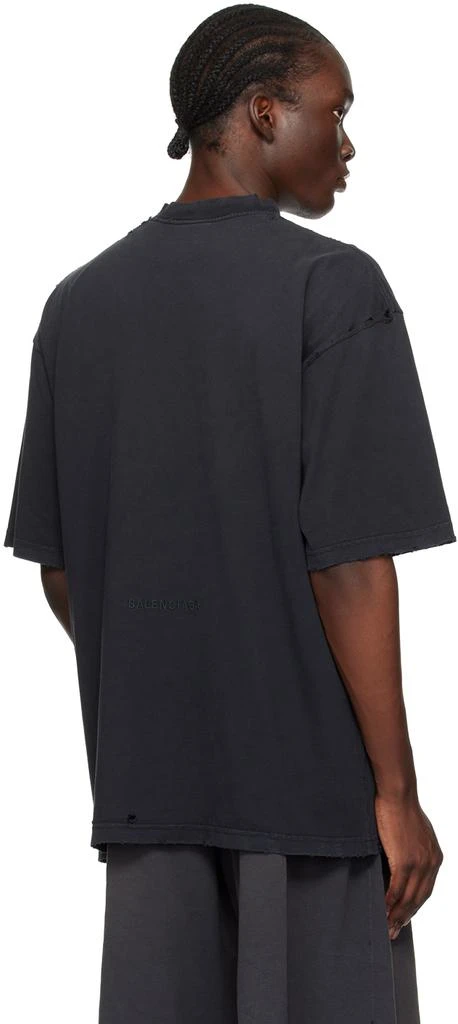 Balenciaga Black 'Paris Liberty' T-Shirt 3
