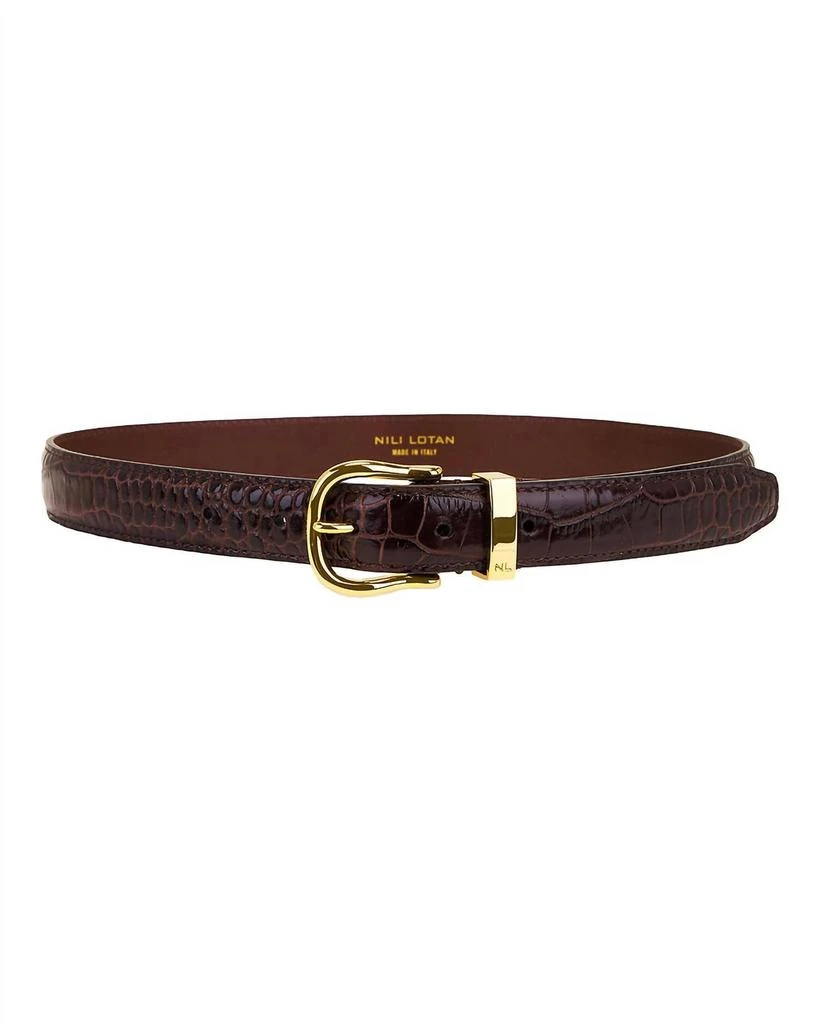Nili Lotan Nili Lotan - Women
s Louise Slim Leather Belt