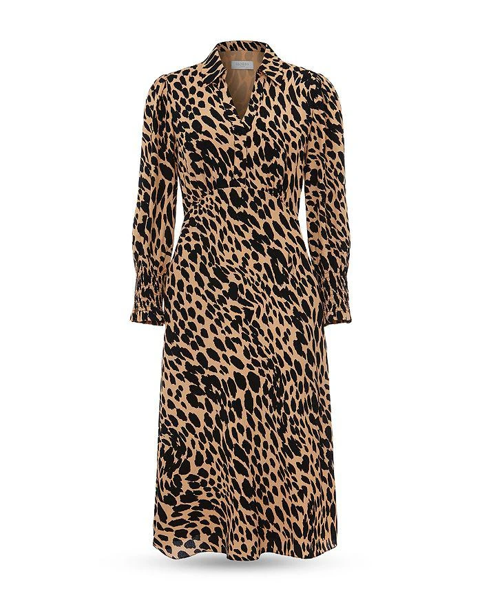 HOBBS LONDON Ariel Long Sleeve Midi Dress 6