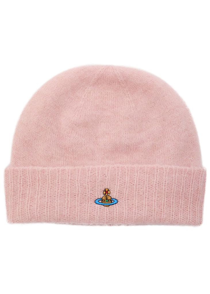 Vivienne Westwood Logo-embroidered alpaca-blend beanie