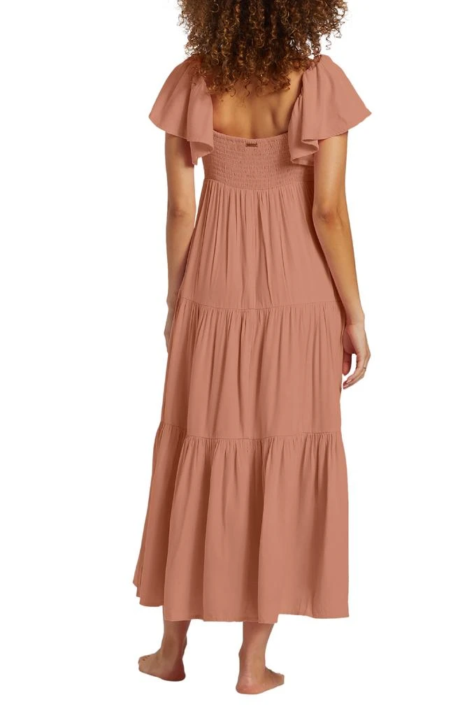 Billabong Last Light Flutter Sleeve Midi Dress 2