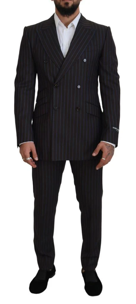 Dolce 
Gabbana Striped Wool Formal 2 Piece Men
s Suit