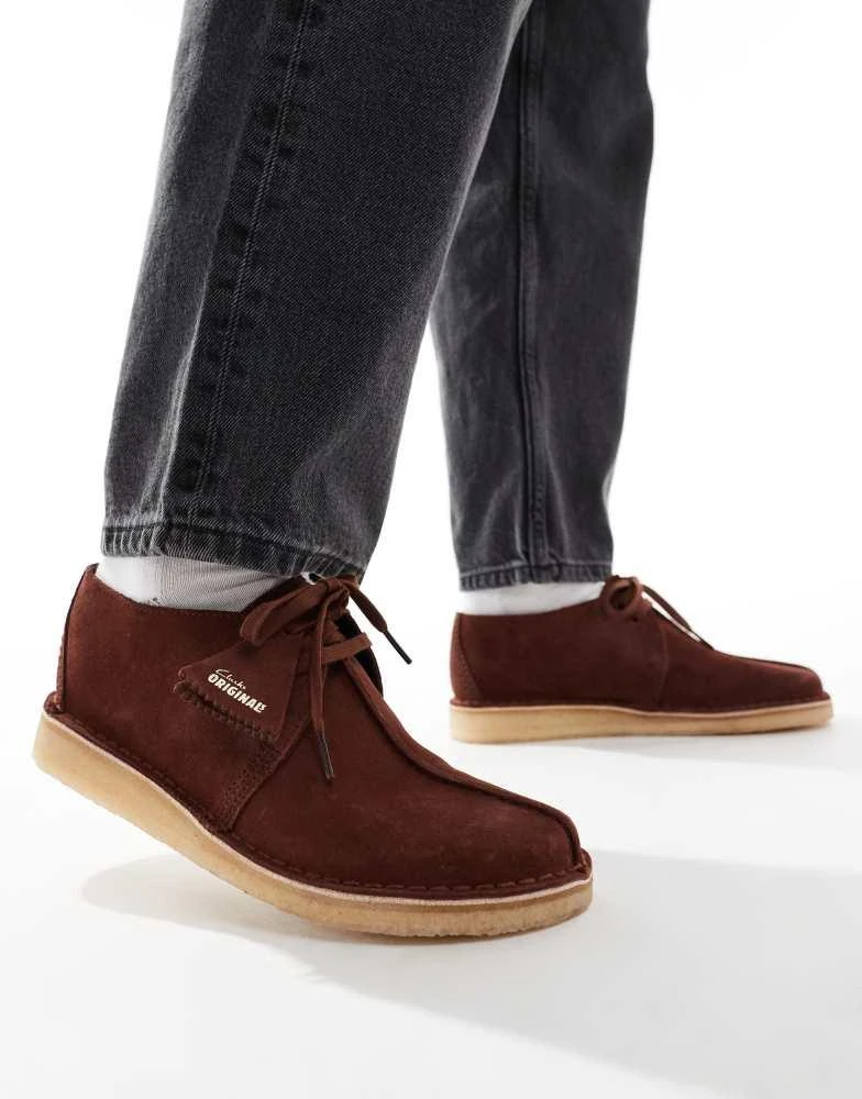 Clarks Clarks Orginals Desert Trek shoes in dark brown 1