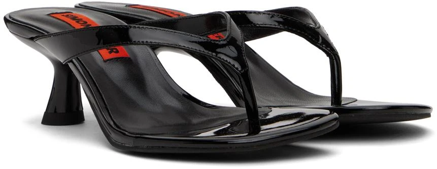 SIMONMILLER Black Beep Thong Heeled Sandals 4