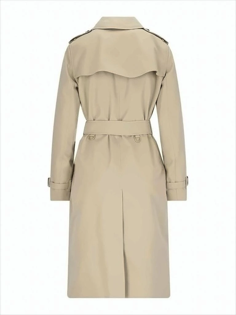 Burberry Double-Breasted Cotton Trench Coat With Tortoiseshell Buttons 2