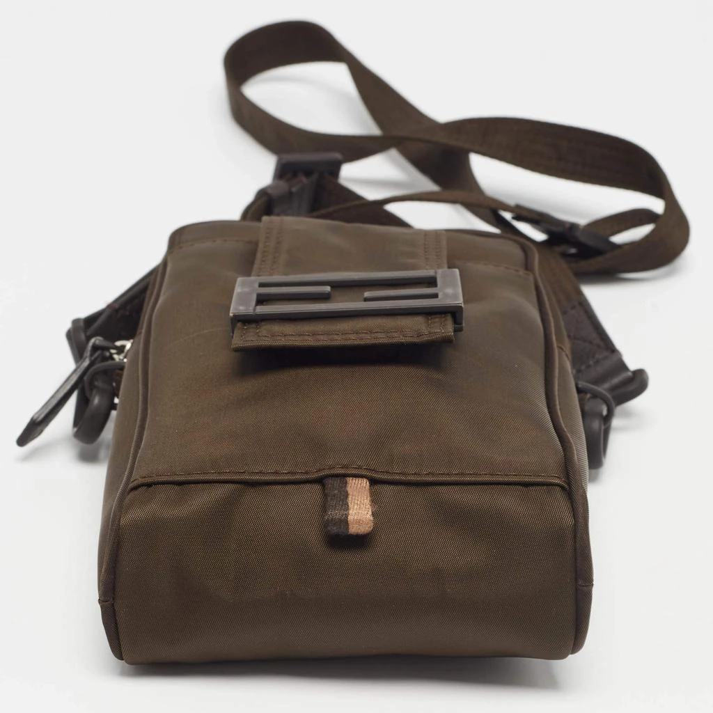 Fendi Fendi Green Nylon FF Phone Crossbody Bag 6