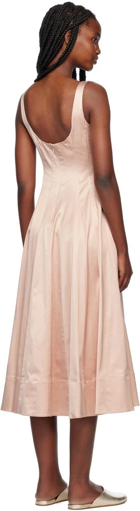 Staud Pink Wells Midi Dress 3