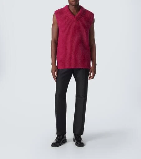 Jil Sander Mohair and wool sweater vest 2