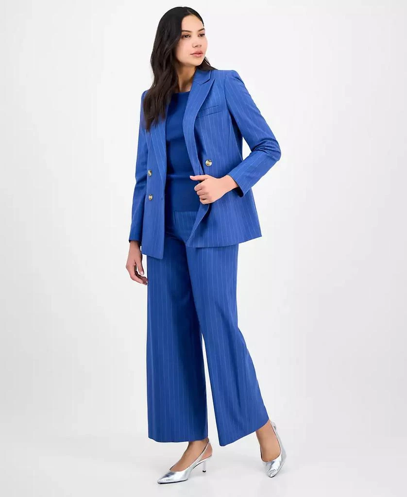 Tahari Women's Pinstripe Double-Breasted Jacket 2
