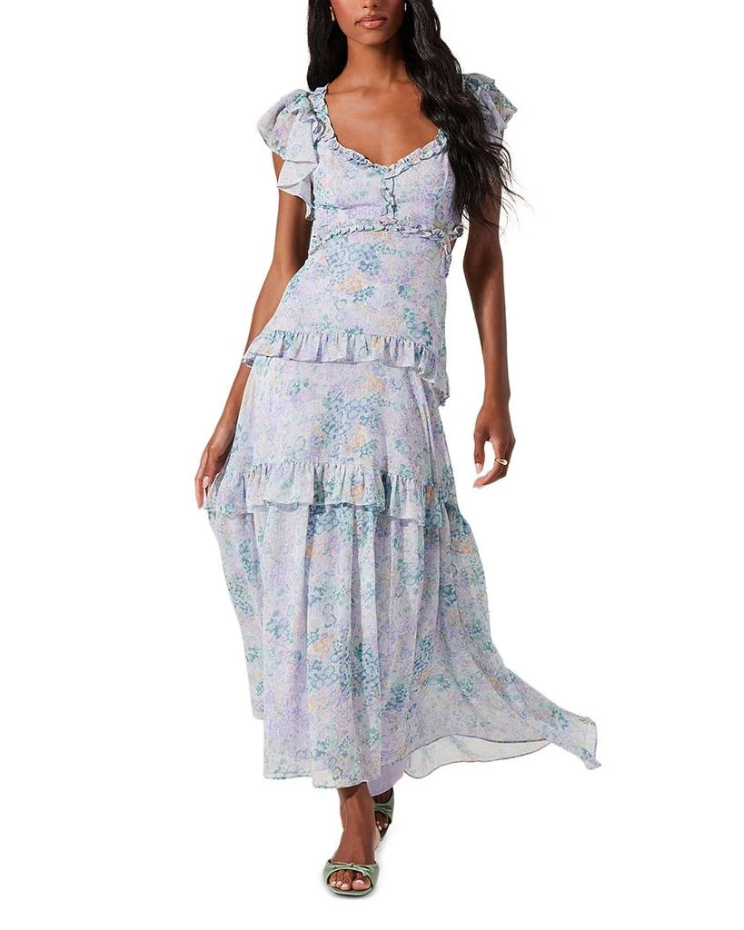 ASTR Mable Ruffled Maxi Dress 6