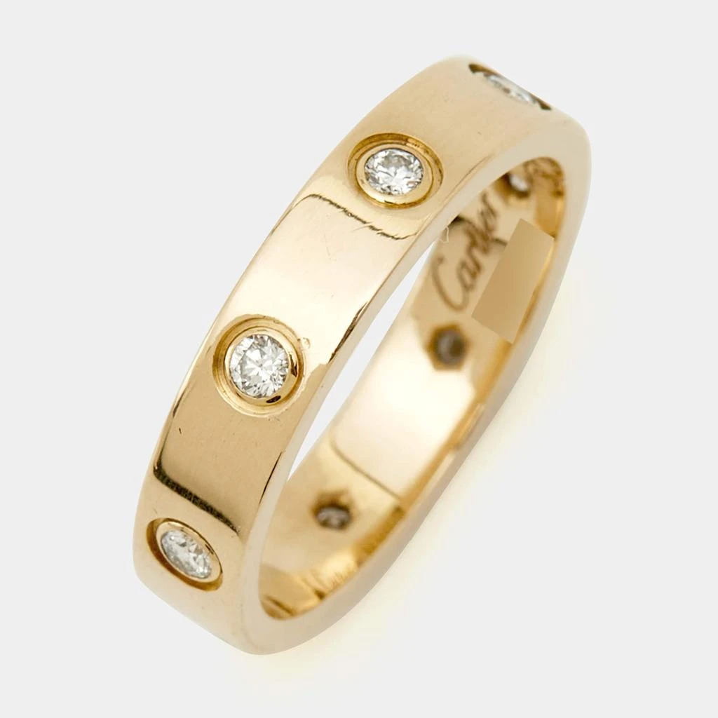 Cartier Cartier Love 8 Diamond 18k Yellow Gold Small Model Wedding Band Ring 51 3
