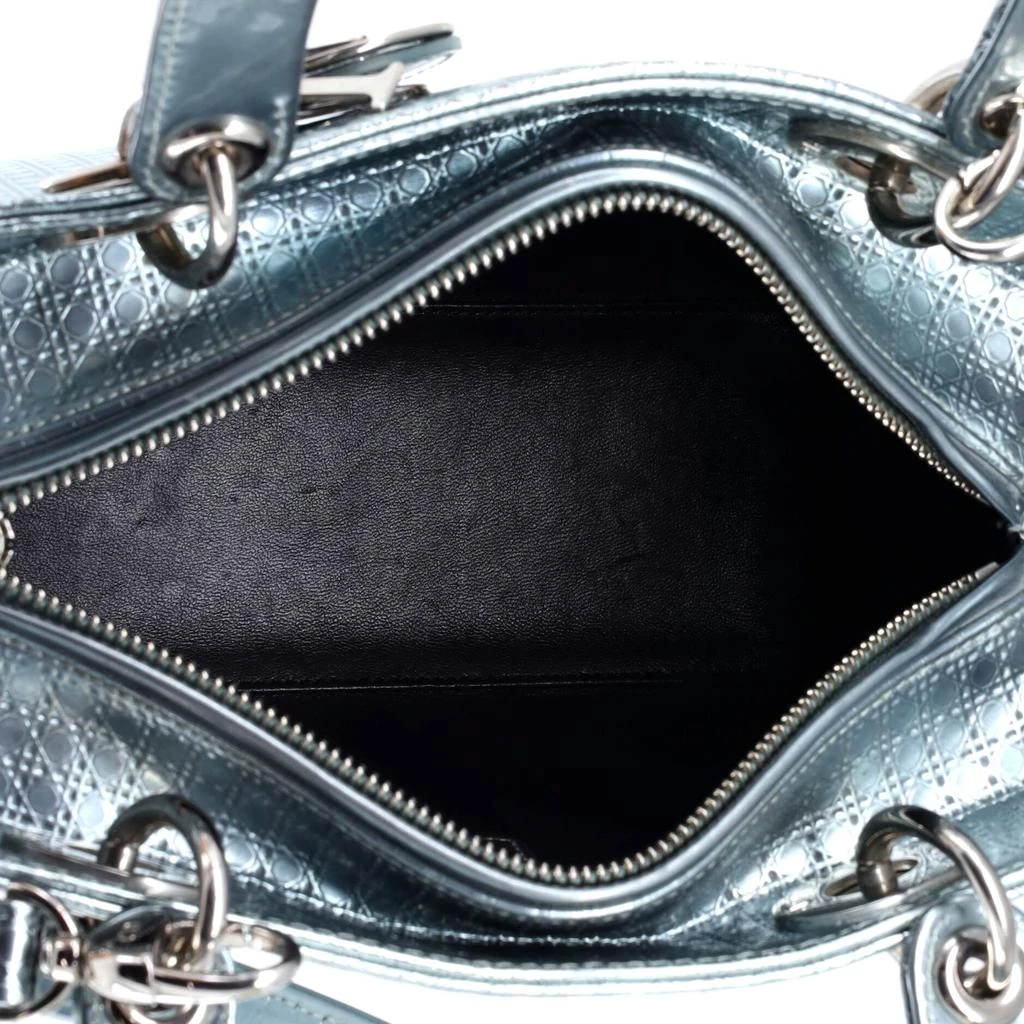 Dior Lady Dior Bag Micro Cannage Metallic Calfskin Medium 5
