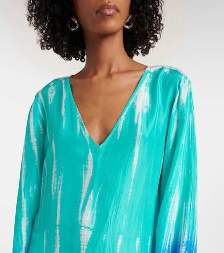 ANNA KOSTUROVA Ombré silk maxi dress 4