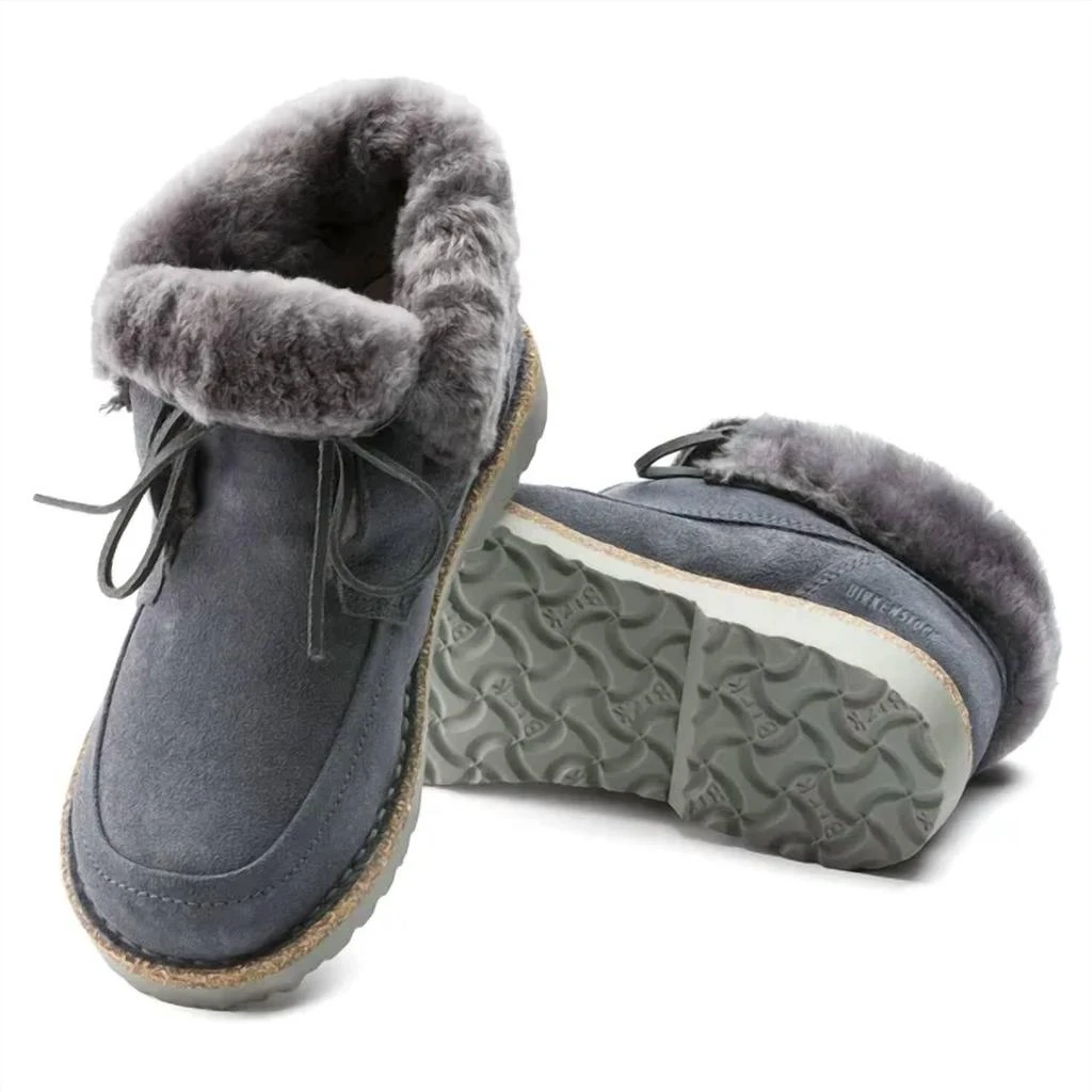 Birkenstock Womens Bakki Shearling Bootie - Regular Width In Graphite 2