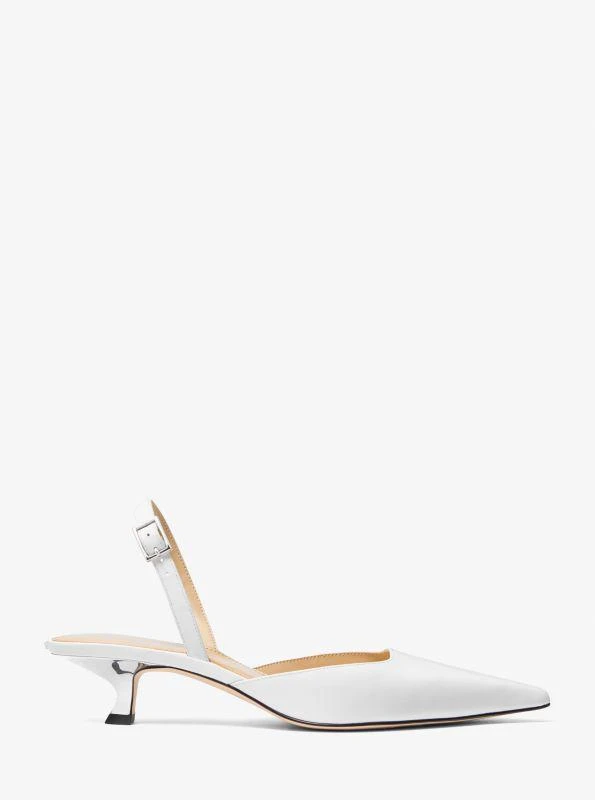 michael_kors Luna Leather Slingback Kitten Pump 2