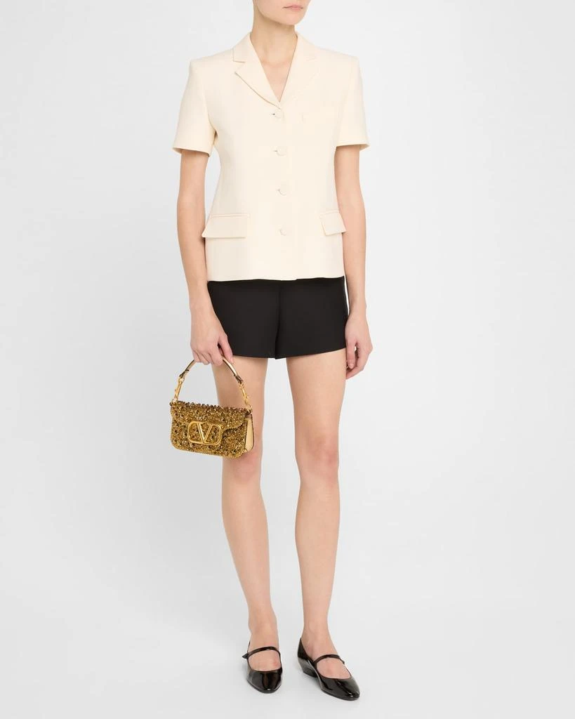 Valentino VLOGO Small Sequined Shoulder Bag 5