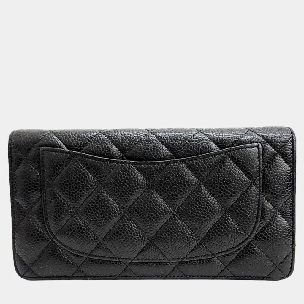 Chanel Chanel Black caviar long wallet 2