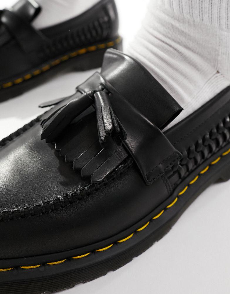 Dr. Martens Dr Martens Adrian woven tassel loafers in black
