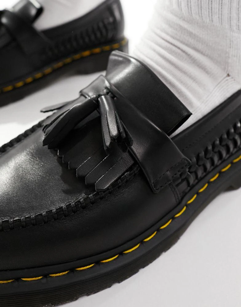Dr. Martens Dr Martens Adrian woven tassel loafers in black 4