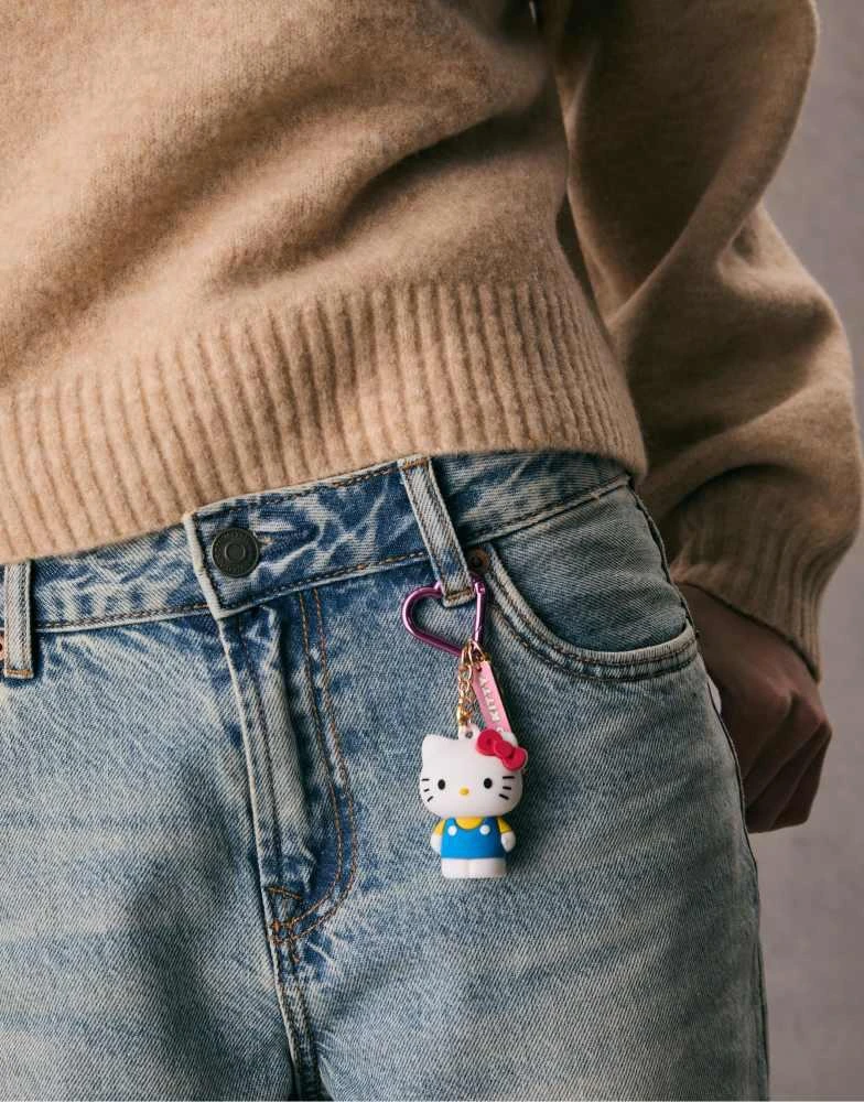 Stradivarius Stradivarius Hello kitty charm key ring in blue