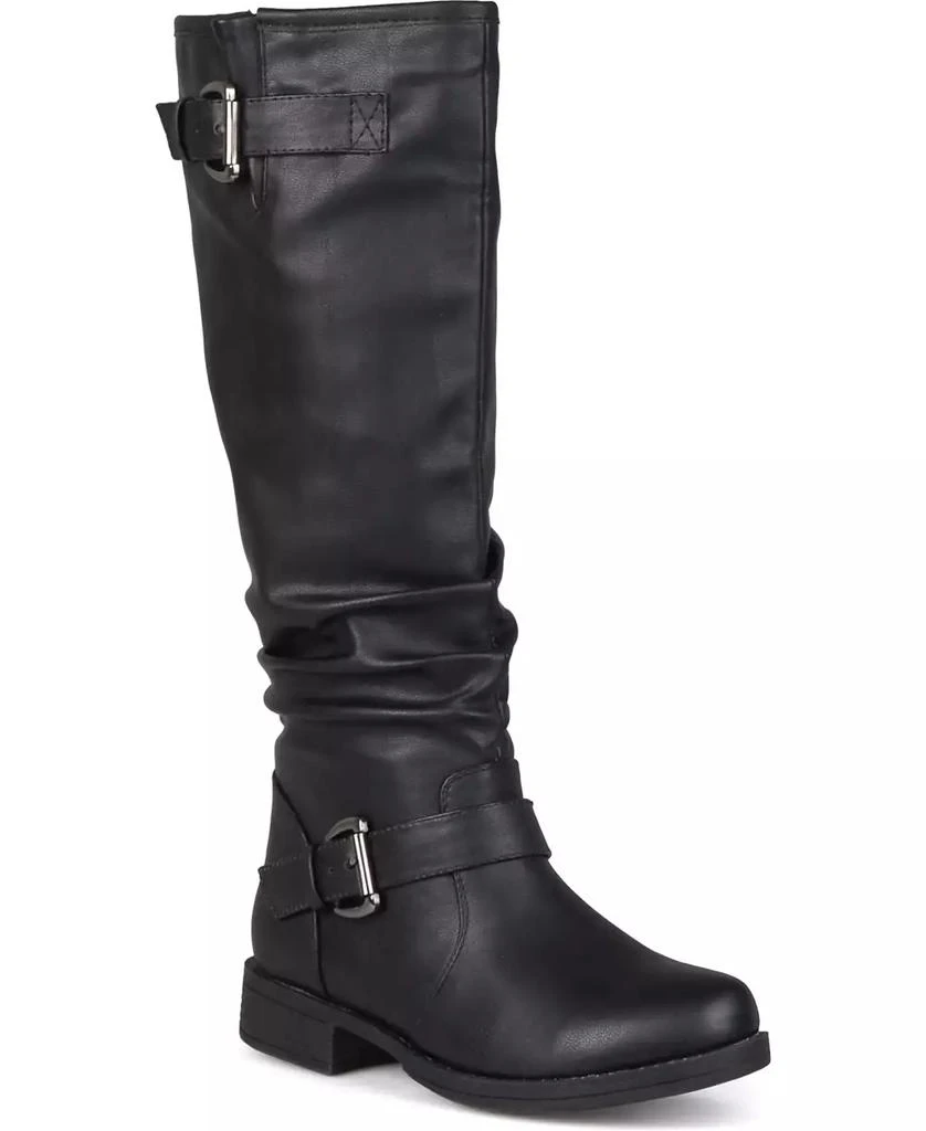 Journee Collection Women's Stormy Extra Wide Calf Knee High Riding Boots 1