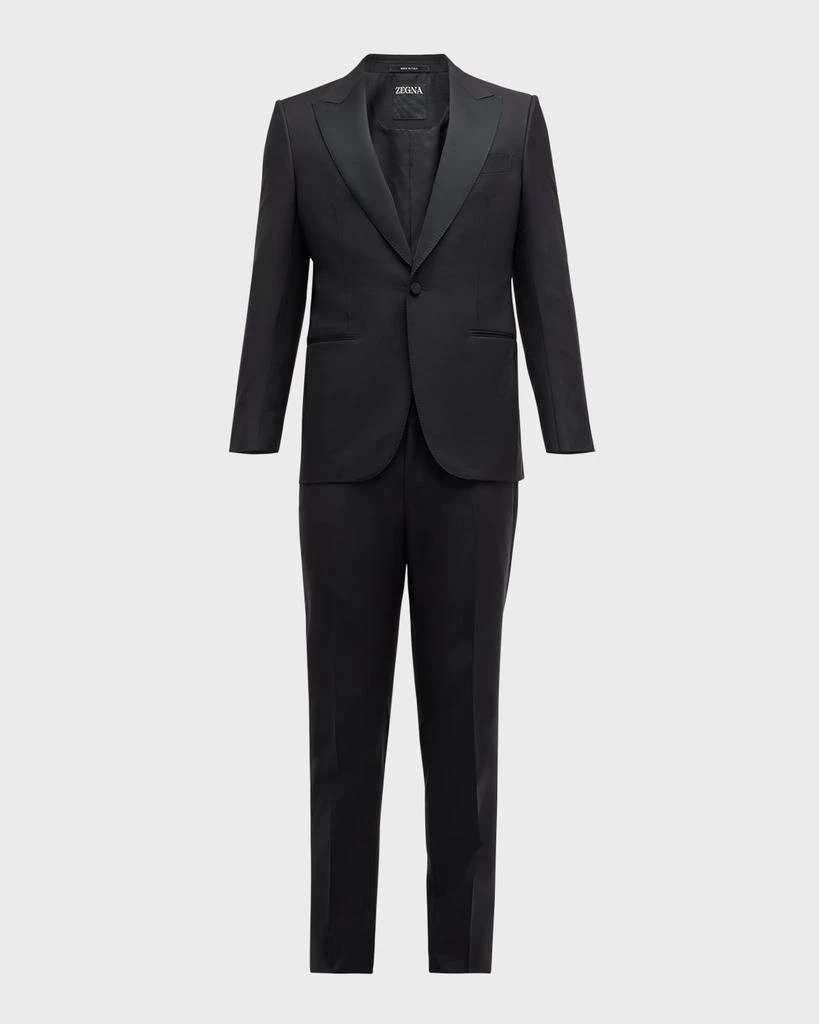 Zegna Men's Wool-Mohair Solid Tuxedo 1