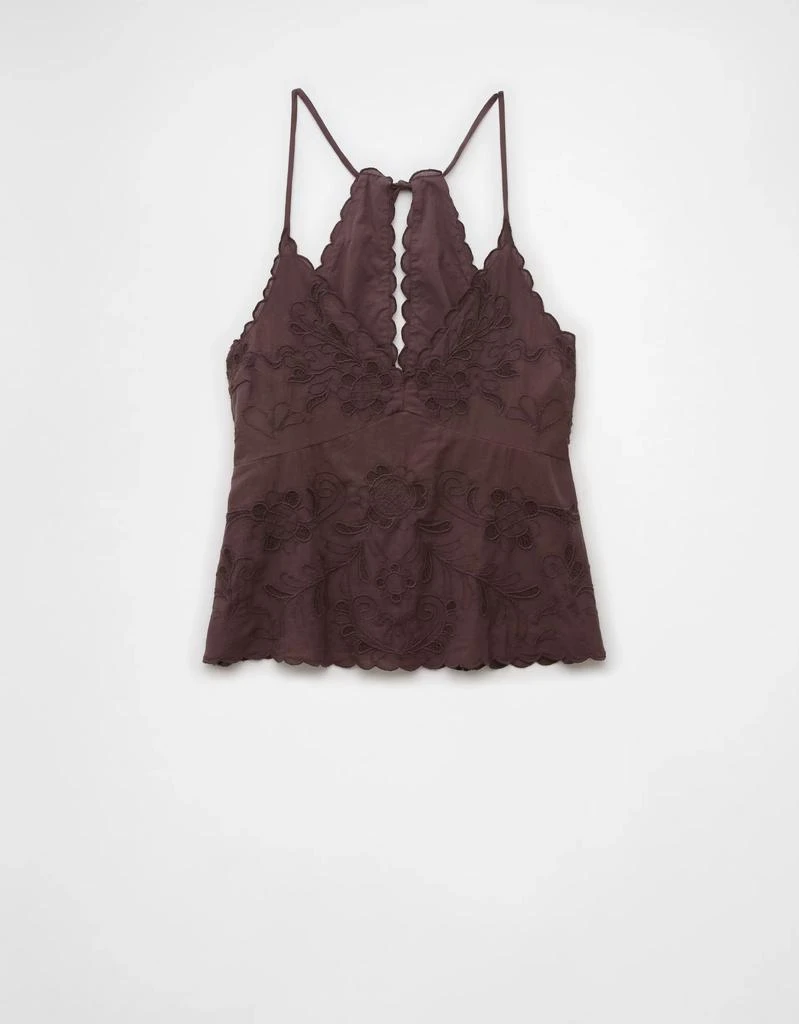 AE AE V-Neck Embroidered Halter Top 3