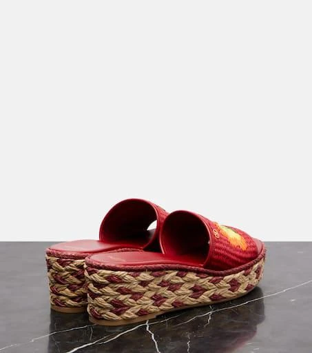 Valentino Bribri raffia espadrille wedges 2