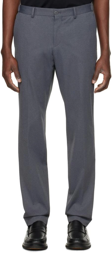 Hugo Boss Gray Slim-Fit Trousers 1