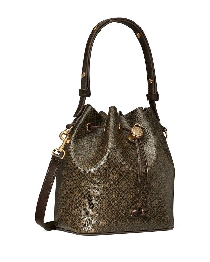 Tory Burch T Monogram Coated Canvas Bucket Bag 5