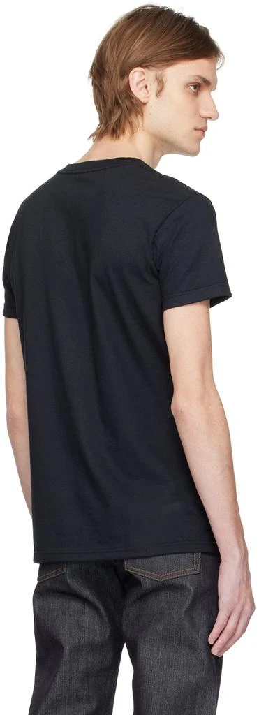 Naked & Famous Denim Black Circular T-Shirt 3