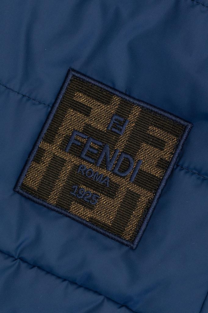 FENDI kids ジャケット Shop Fendi Kids Logo Plaque Zipped Padded Jacket on Sale at