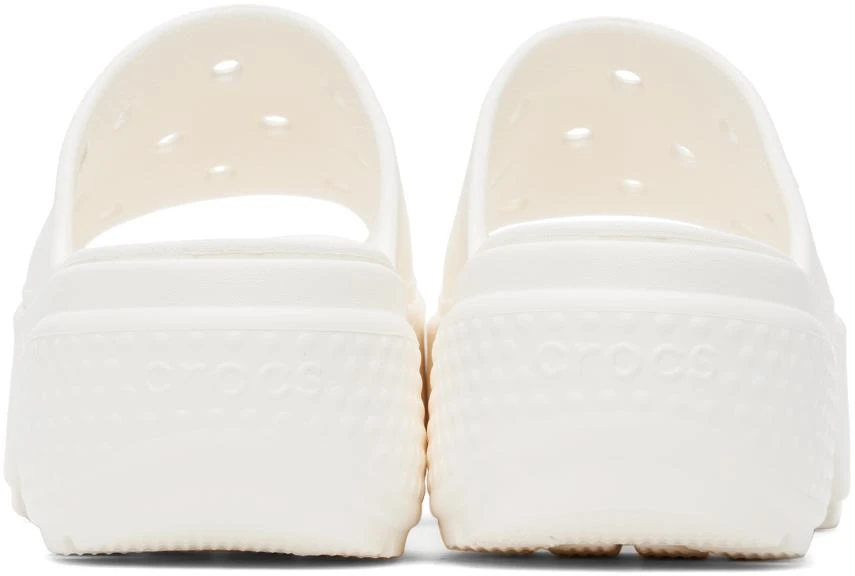Crocs White Stomp Slides 2