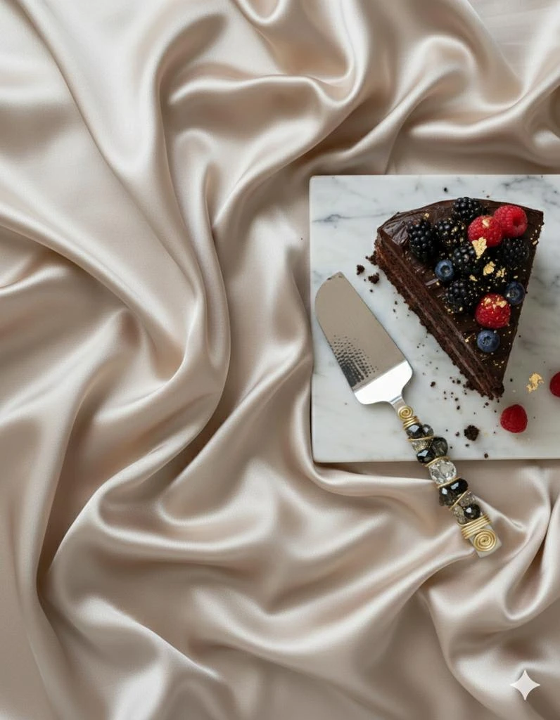 Tiramisu Crystal Radiance Cake Server Set