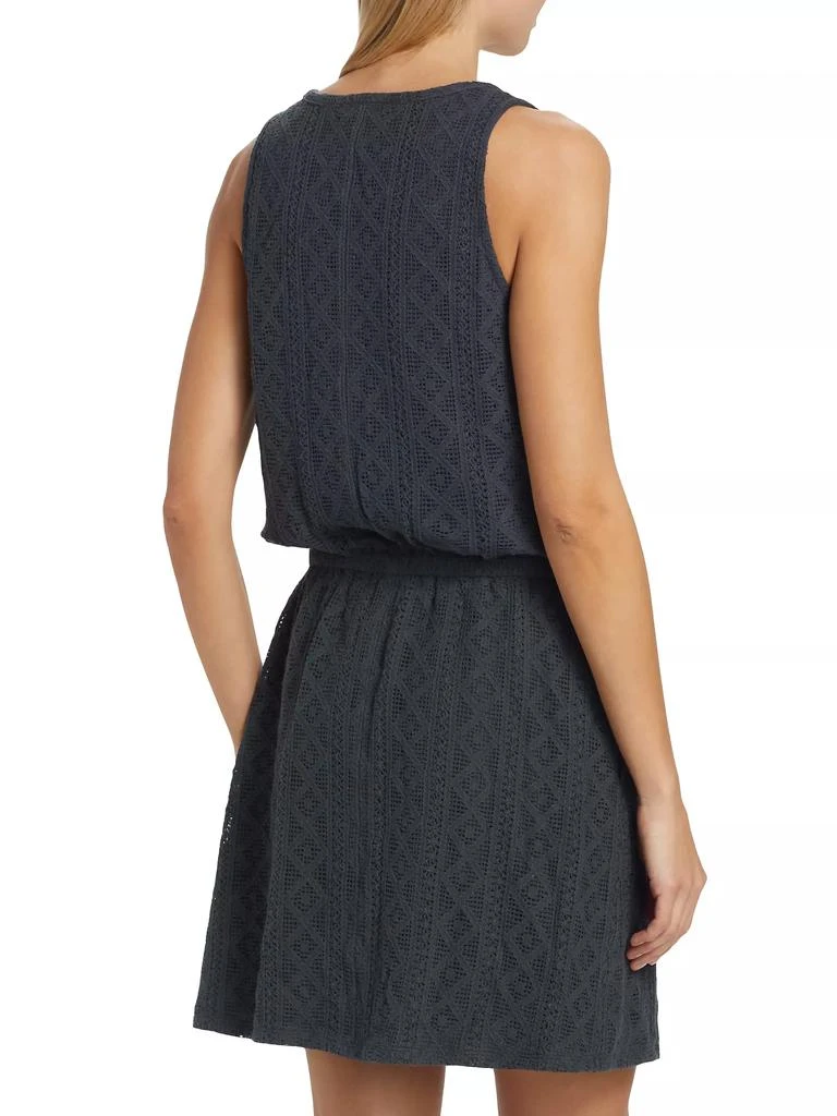 Splendid Paola Cotton-Blend V-Neck Crochet Minidress 5