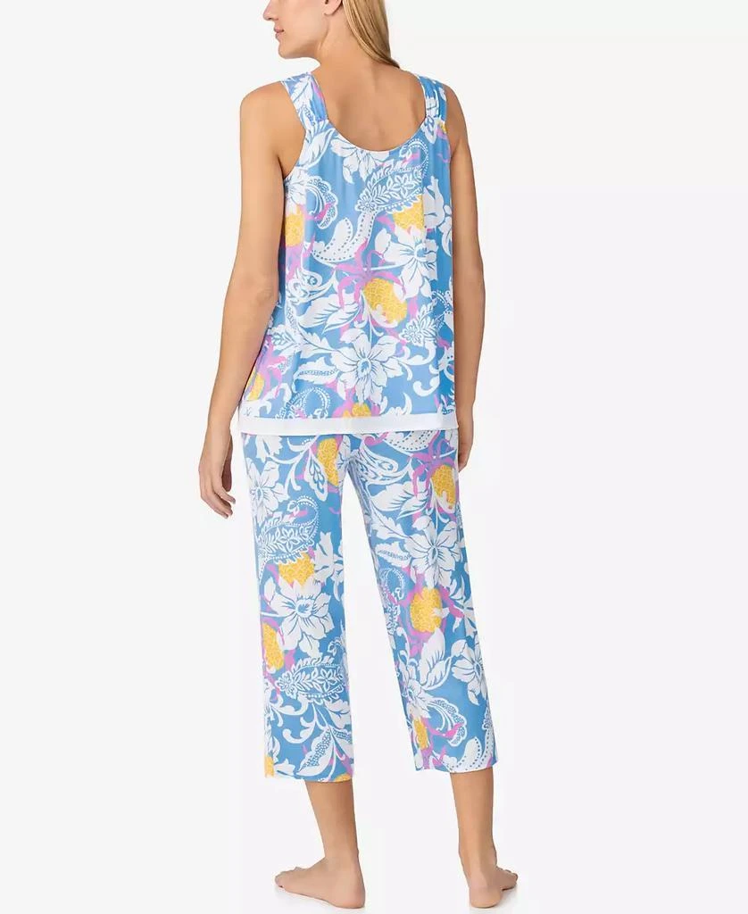Ellen Tracy Women's Sleeveless Crop Pajama Set 3