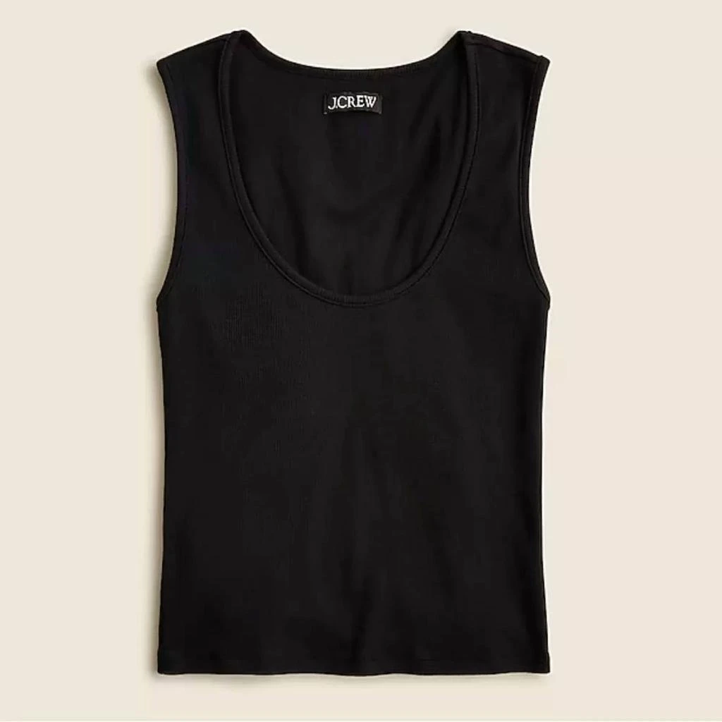 J. Crew J.Crew - Women's Cropped fine rib scoopneck tank top 1
