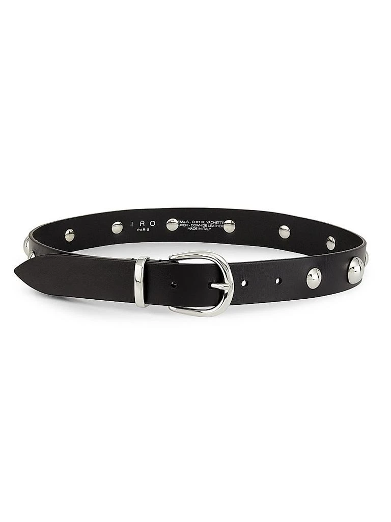 Iro Embellished Black Andily Belt Size 80 IRO Embella Tweed Belt Black Glitter Size 80 BNWT | eBay main image 2