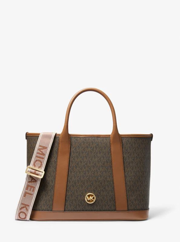 Michael Kors Luisa Medium Signature Logo Satchel 1