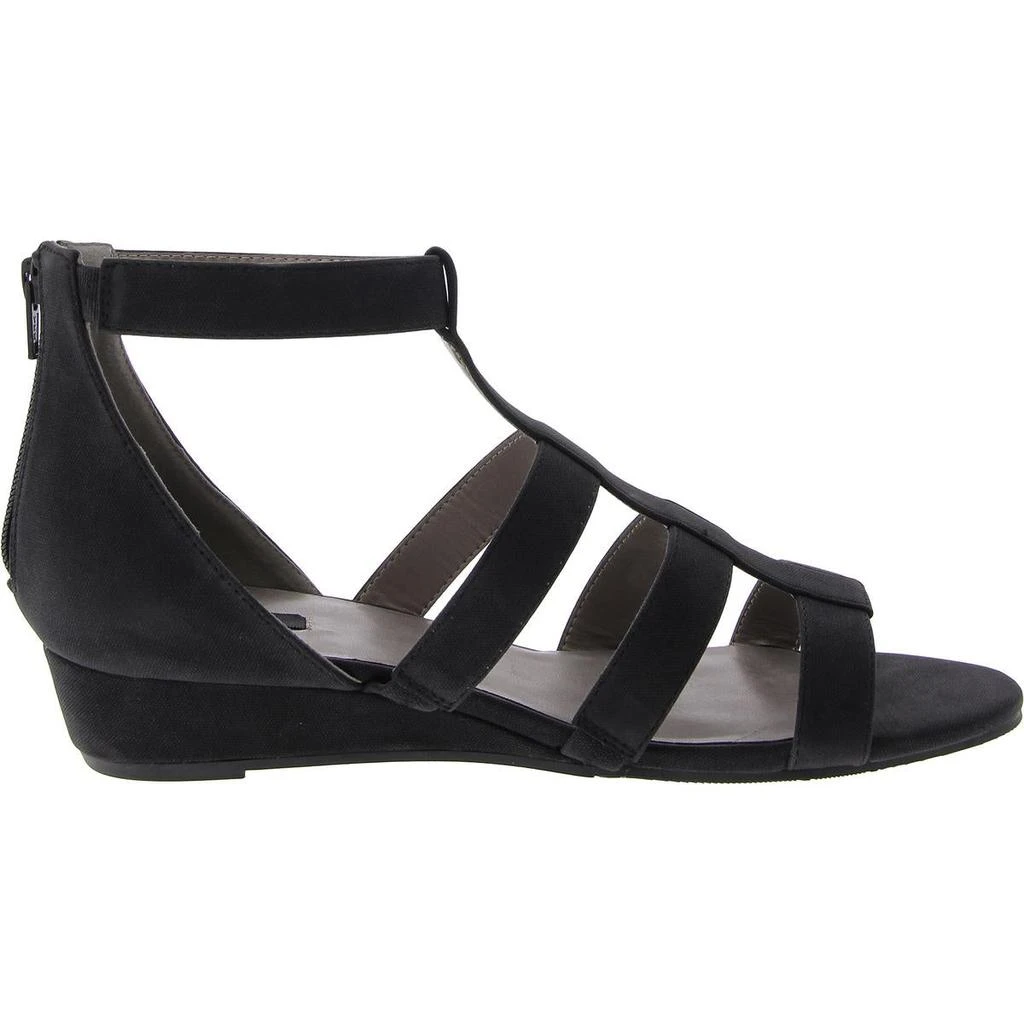 Masseys Athena Womens Faux Leather Caged Wedge Sandals 2