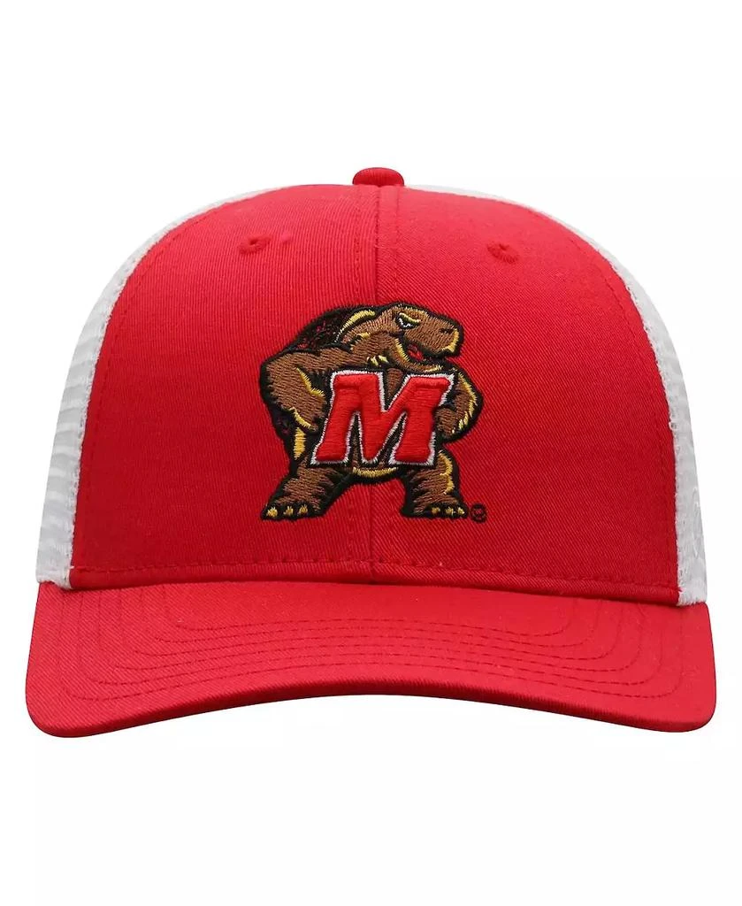 Top of the World Men's Red, White Maryland Terrapins Trucker Snapback Hat 3