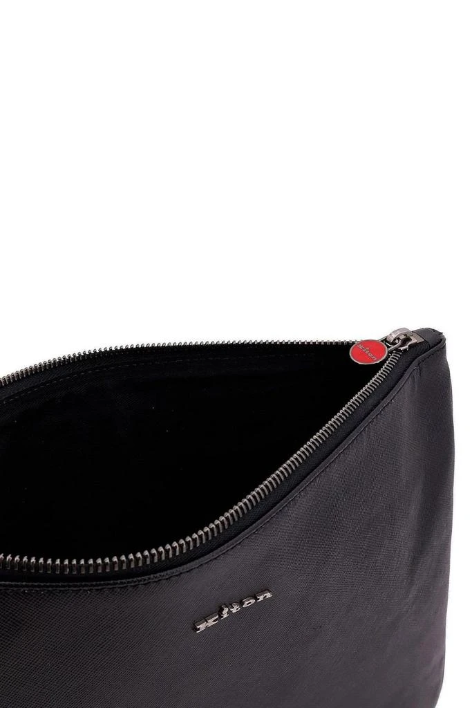 Kiton Kiton Logo Lettering Stitched Clutch Bag 3