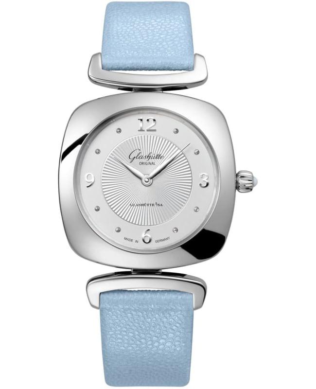 Glashütte Original Glashutte Original Pavonina Silver Dial Leather Strap Women's Watch 1-03-02-10-02-34